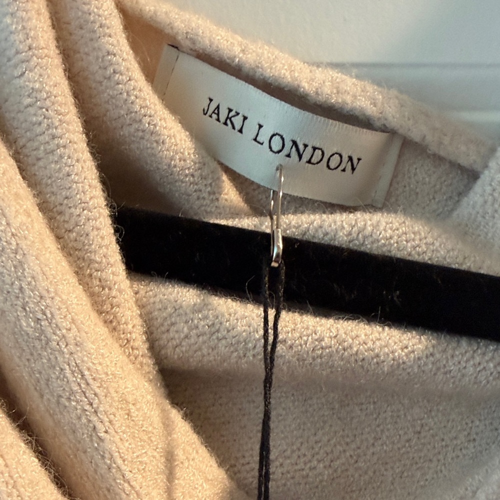 Jaki Cream Asymmetrical Cozy Poncho Sweater - Picture 5 of 11